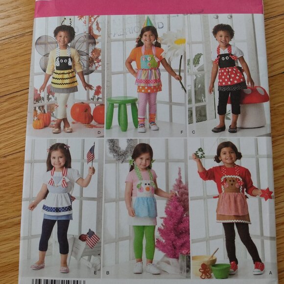 Child's Novelty Apron Sewing Pattern Simplicity 1954 UNCUT - Picture 2 of 9